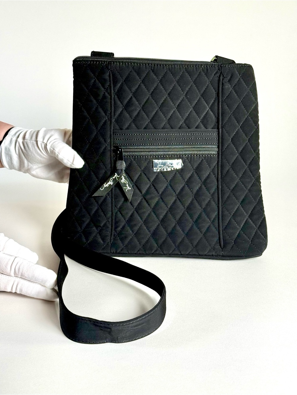 Vera Bradley Purse Crossbody Quilted Black Hipster Bag - New Without Tags